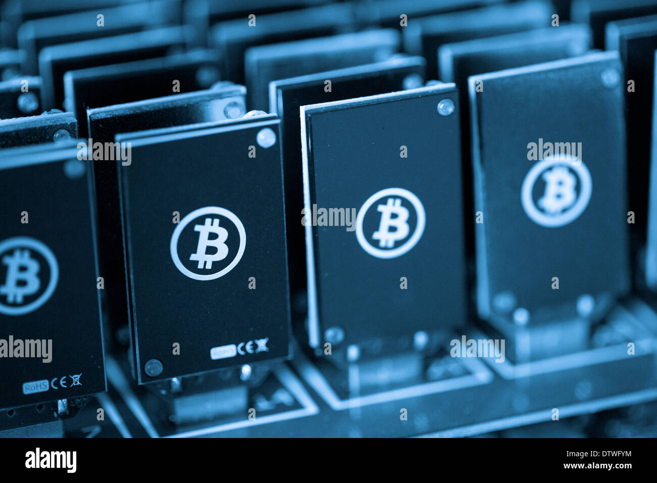 Bitcoin Mining Usb Devices On A Large Usb Hub Stock Photo 66944184 - 